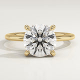 2.0 CT Round Cut Solitaire Lab-Grown Diamond Engagement Ring
