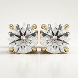 1 TCW Round Lab-Grown Diamond Stud Earrings