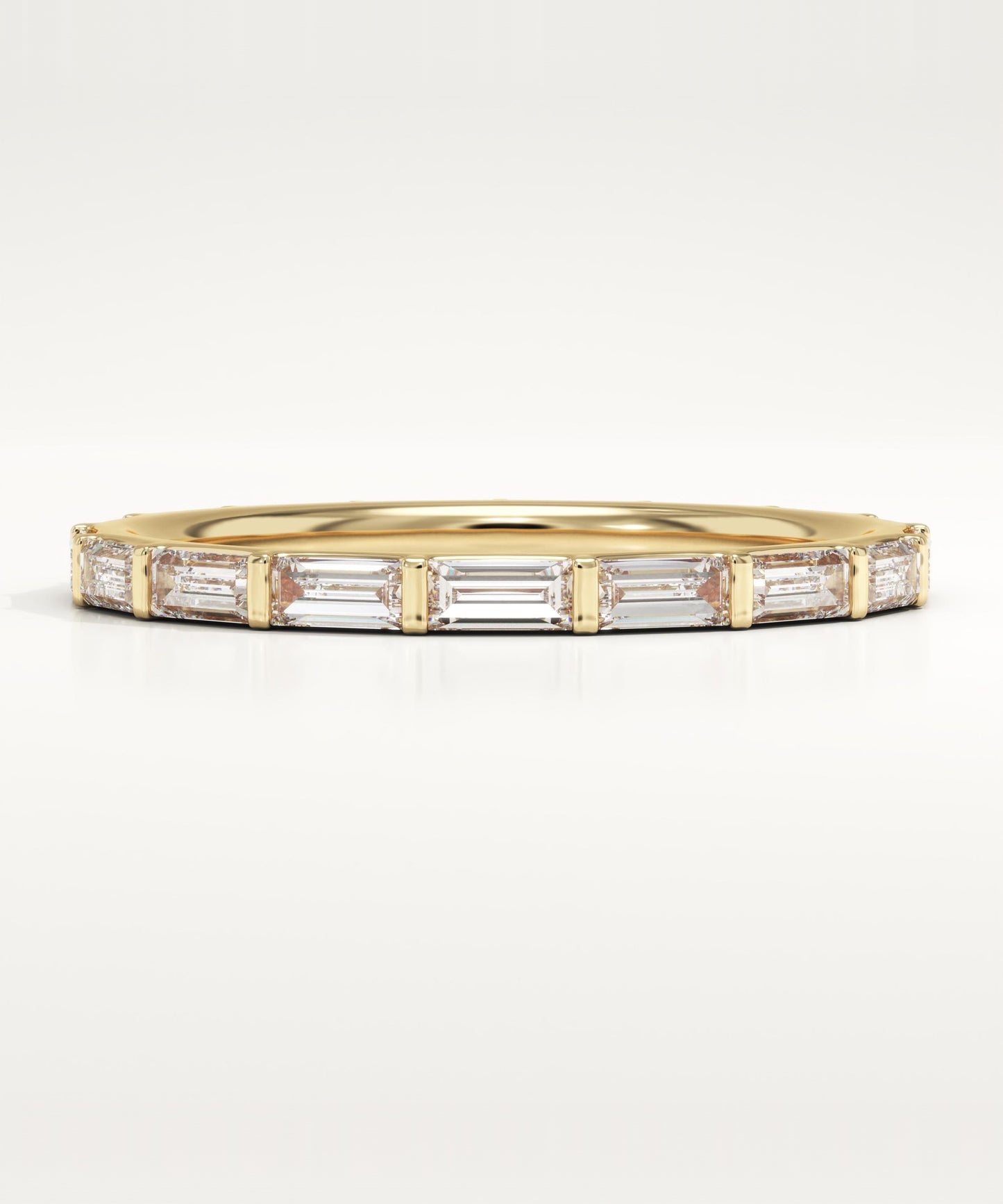 1.61 TCW Baguette Lab-Grown Diamond Full Eternity Wedding Band