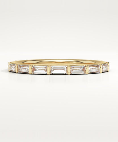 1.61 TCW Baguette Lab-Grown Diamond Full Eternity Wedding Band