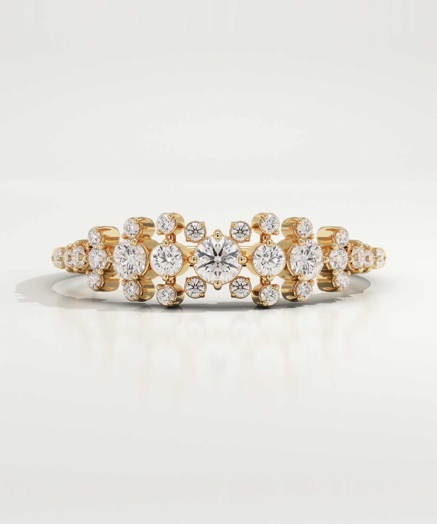 0.278 TCW Round Lab-Grown Diamond Multi Stone Wedding Band