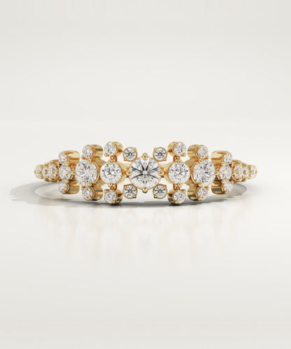0.278 TCW Round Lab-Grown Diamond Multi Stone Wedding Band