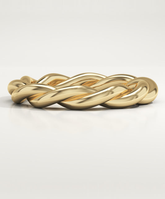 Twisted Rope Wedding Band