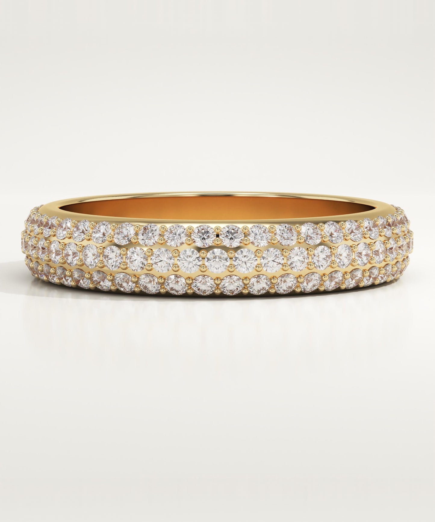 1.73 TCW Round Lab-Grown Diamond Multi Stone Wedding Band