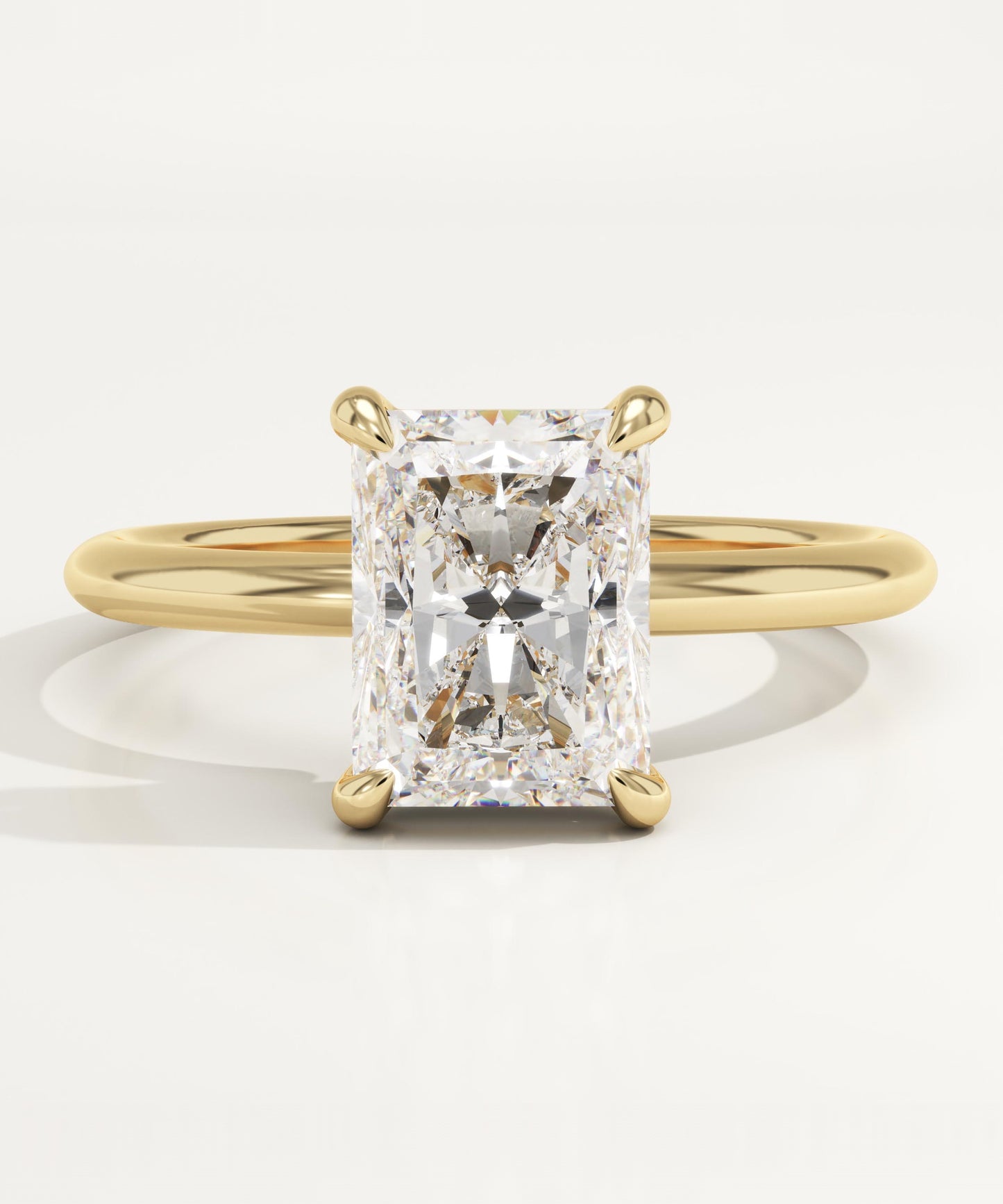 Radiant Cut Solitaire Lab-Grown Diamond Engagement Ring