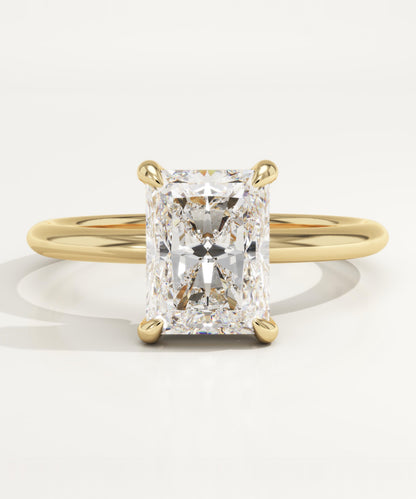 Radiant Cut Solitaire Lab-Grown Diamond Engagement Ring