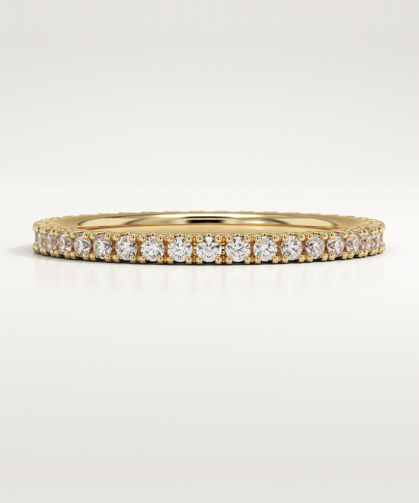 0.33 TCW Round Lab-Grown Diamond Full Eternity Wedding Band