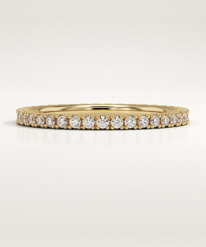 0.33 TCW Round Lab-Grown Diamond Full Eternity Wedding Band