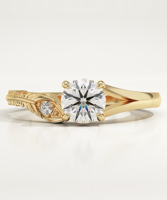 0.775 Round Cut Toi Et Moi Lab-Grown Diamond Engagement Ring