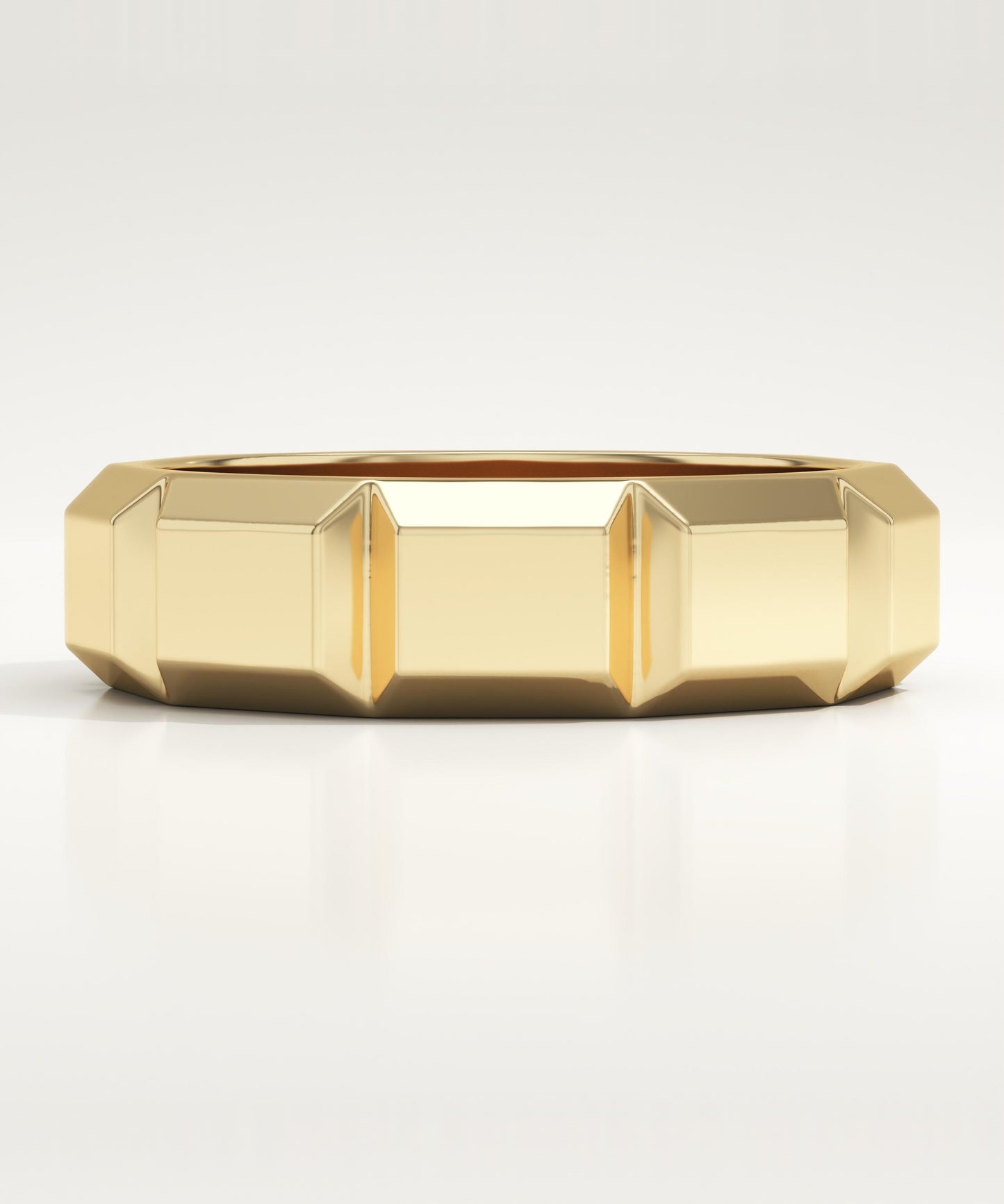 Patterned Wedding Band For Men
