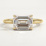 2.0 CT Emerald Cut Solitaire Lab-Grown Diamond Engagement Ring