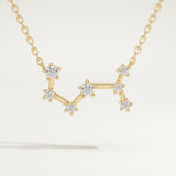 0.085 TCW Round Lab-Grown Diamond Scorpio Constellation Necklace