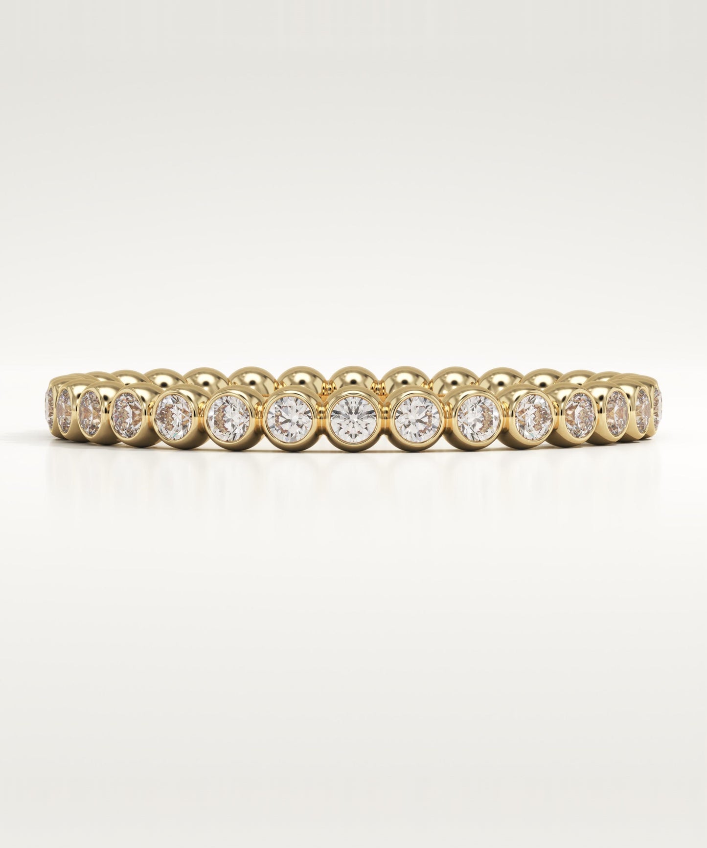 0.7 TCW Round Lab-Grown Diamond Full Eternity Wedding Band