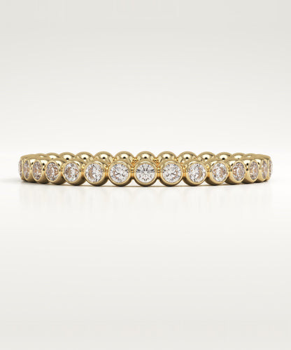0.7 TCW Round Lab-Grown Diamond Full Eternity Wedding Band