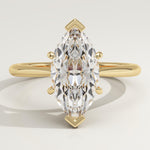 2.0 CT Marquise Cut Solitaire Lab-Grown Diamond Engagement Ring