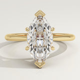 2.0 CT Marquise Cut Solitaire Lab-Grown Diamond Engagement Ring