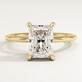 2.0 CT Radiant Cut Solitaire Lab-Grown Diamond Engagement Ring