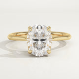 1.5 CT Oval Cut Solitaire Lab-Grown Diamond Engagement Ring