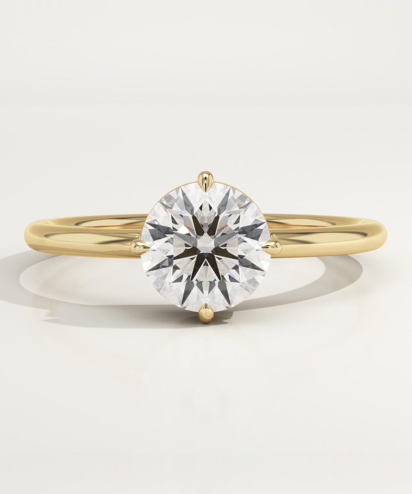 Round Cut Solitaire Lab-Grown Diamond Engagement Ring