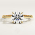 2.0 CT Round Cut Solitaire Lab-Grown Diamond Engagement Ring