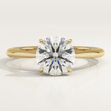2.0 CT Round Cut Solitaire Lab-Grown Diamond Engagement Ring
