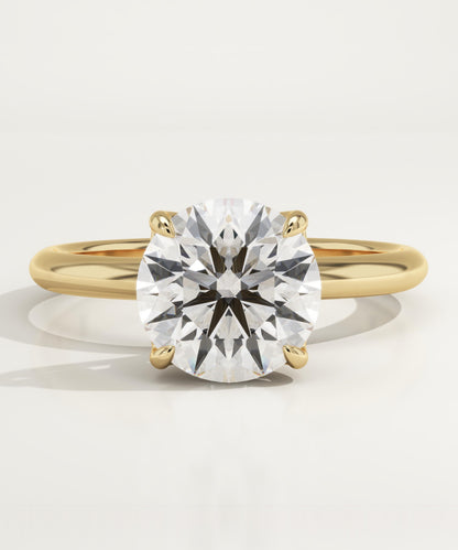 Round Cut Solitaire Lab-Grown Diamond Engagement Ring