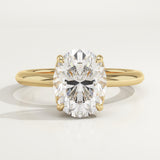 1.5 CT Oval Cut Solitaire Lab-Grown Diamond Engagement Ring