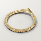 0.74 TCW Round Cut Lab-Grown Diamond Wedding Band