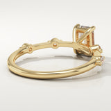 2.0 CT Radiant Cut Dainty Pave Lab-Grown Diamond Engagement Ring