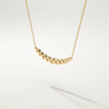 0.413 TCW Round Lab-Grown Diamond Curved Necklace