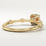 2.0 CT Round Cut Dainty Pave Lab-Grown Diamond Engagement Ring