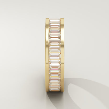 1.8 TCW Baguette Lab Grown Diamond Full Eternity Wedding Band (US Size 5 Ready To Ship)