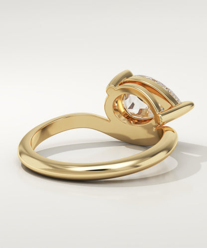 Pear Cut Solitaire Lab-Grown Diamond Engagement Ring