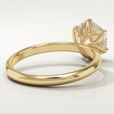 1.5 CT Round Cut Solitaire Lab-Grown Diamond Engagement Ring