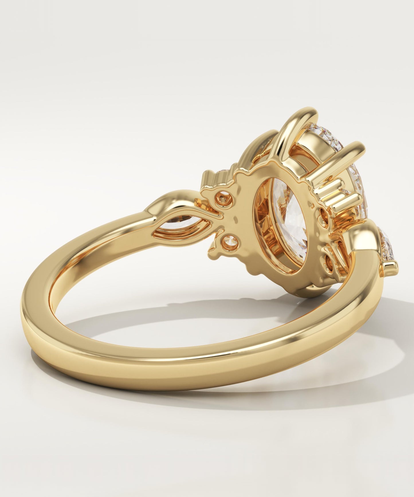 Oval Cut Nature Inspired Lab-Grown Diamond Engagement Ring