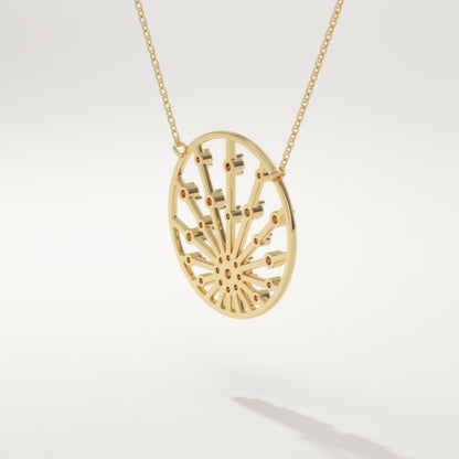 0.28 TCW Round Lab-Grown Diamond Charm Necklace