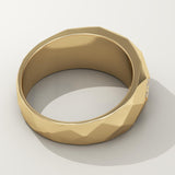 0.231 CT Round Shaped Multi Stone Lab-Grown Diamond Wedding Band For Men