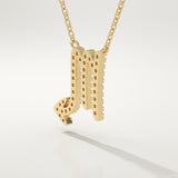 0.093 TCW Round Lab-Grown Diamond Virgo Zodiac Necklace