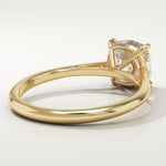 2.0 CT Cushion Cut Solitaire Lab-Grown Diamond Engagement Ring