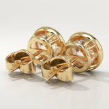 1 TCW Round Bezel Lab-Grown Diamond Stud Earrings