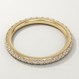 0.74 TCW Round Cut Lab-Grown Diamond Full Eternity Wedding Band