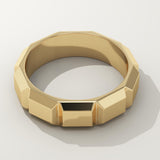 Patterned Wedding Band For Men