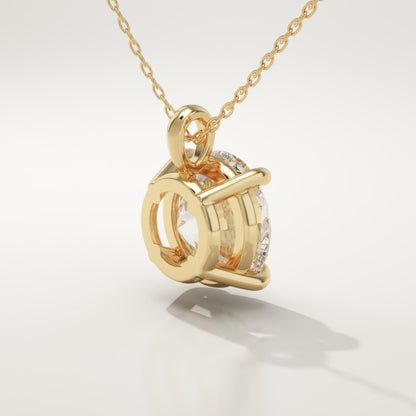 2 CT Round Lab-Grown Diamond Solitaire Necklace