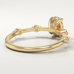 2.0 CT Oval Cut Dainty Pave Lab-Grown Diamond Engagement Ring