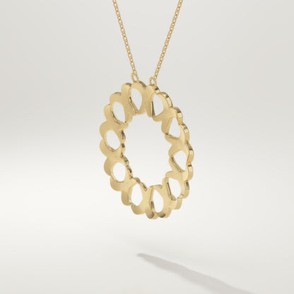 0.302 TCW Round Lab-Grown Diamond Charm Necklace