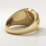 0.417 CT Round Shaped Multi Stone Lab-Grown Diamond Engagement Ring For Men