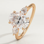 2.0 CT Oval Cut Three Stone Lab-Grown Diamond Engagement Ring