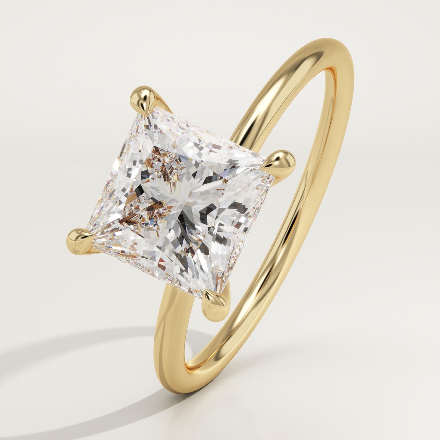 Princess Cut Solitaire Lab-Grown Diamond Engagement Ring