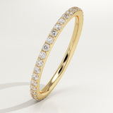 0.5 TCW Round Cut Lab-Grown Diamond Full Eternity Wedding Band