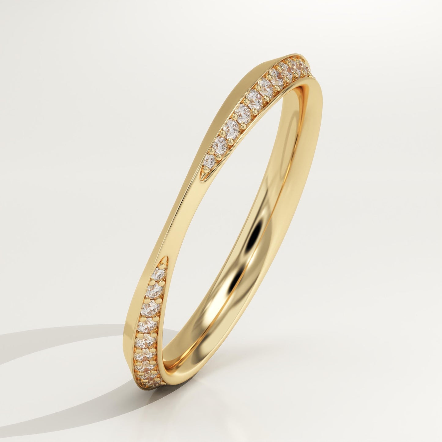 0.16 TCW Round Lab-Grown Diamond Channel Setting Wedding Band